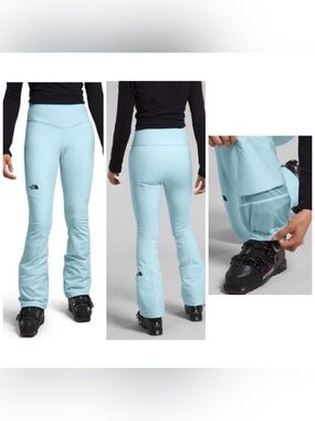 NWT The North Face Snoga Ski Pant Ice Cap Blue 8 Long
